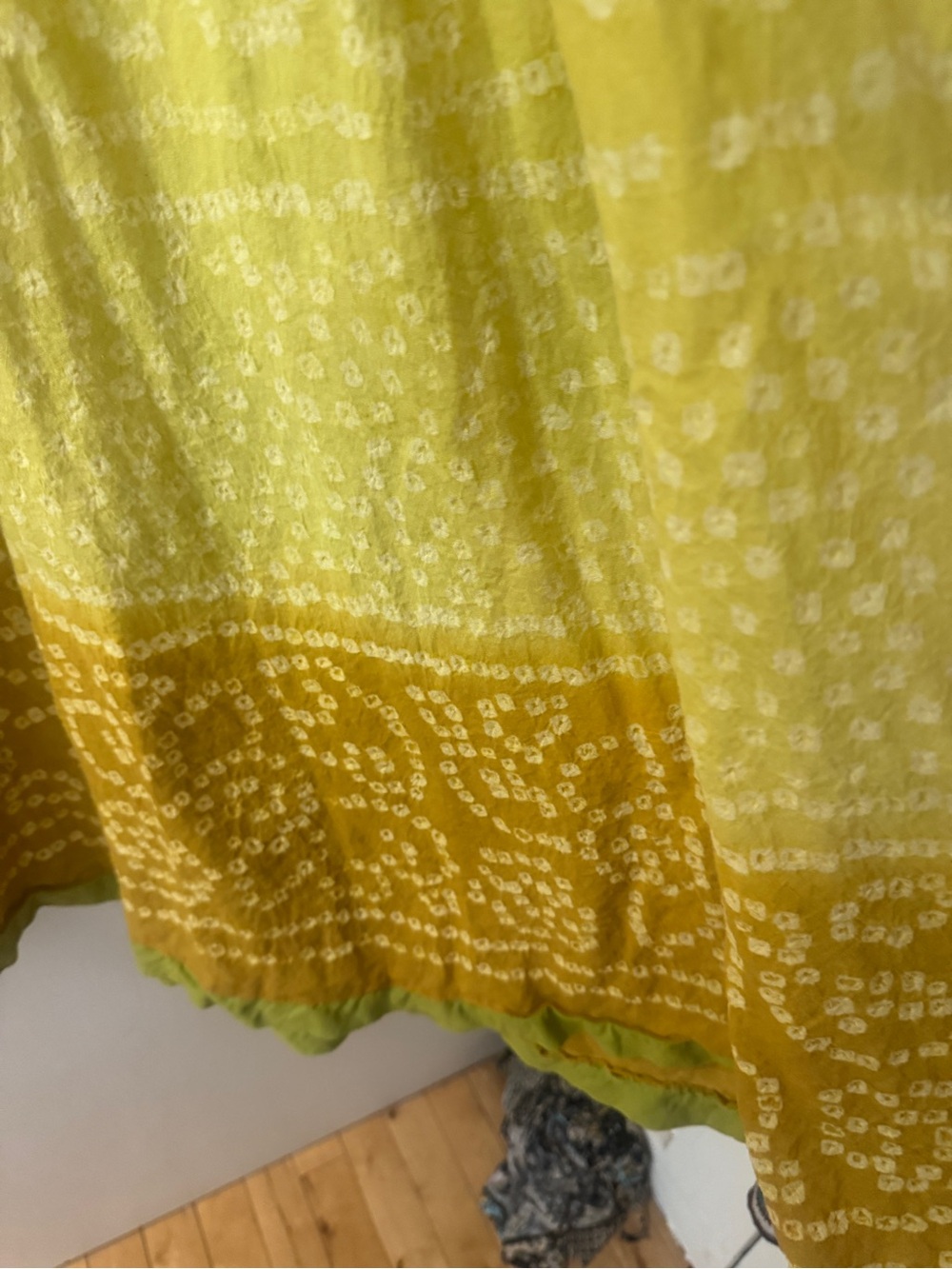 Raj Yellow-Gold Ombre Tie-Dye Maxi Skirt - Picture 4 of 5